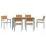 Conjunto de Comedor de Jardín 7 Piezas Gris Metal Resistente von , Gartentische - Ref: Foro24-3284424, Preis: 644,62 €, Rabat...