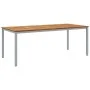 Conjunto de Comedor de Jardín Set de 7 Gris y Madera Natural de , Mesas de jardín - Ref: Foro24-3284427, Precio: 697,78 €, De...