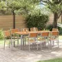 Juego de Comedor de Jardín Set de 9 Gris Aluminio Duradero | Foro24.es | Tu tienda online para hogar, jardín y más Foro24.es