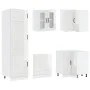 Gabinete de Cocina ""Kalmar"" con Doble Lavabo Alta Brillo Blanco Madera Elaborada | Foro24.es | Tu tienda online para hogar, jardín y más Foro24.es