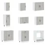Armario de Cocina ""Kalmar"" con Doble Fregadero Gris Sonoma Madera Elaborada by , Kitchen cabinets - Ref: Foro24-3315007, Pr...