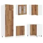 Gabinete de Cocina ""Kalmar"" con Doble Fregadero de Madera Vieja von , Küchenschränke - Ref: Foro24-3315009, Preis: 192,73 €...