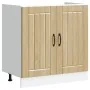 Armario de cocina 'Lucca' con dos fregaderos de madera compuesta en roble sonoma by , Kitchen cabinets - Ref: Foro24-3315014,...