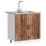 Gabinete de Cocina 'Lucca' con Doble Fregadero - Madera Vieja, Madera Elaborada von , Küchenschränke - Ref: Foro24-3315019, P...