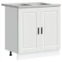 Gabinete de Lavabo 'Porto' con Lavabo Blanco 80x46x84,5 cm de Madera | Foro24.es | Tu tienda online para hogar, jardín y más Foro24.es