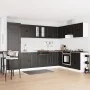 Gabinete de base con fregadero ""Porto"" Negro 80x46x84,5 cm de madera de , Armarios de cocina - Ref: Foro24-3315022, Precio:...
