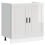Armario Base con Lavabo ""Porto"" Brillo Alto Blanco 80x46x84,5 cm Madera Ingeniada von , Küchenschränke - Ref: Foro24-331502...