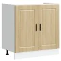 Gabinete Base con Fregadero 'Porto' en Roble Sonoma 80x46x84,5 cm de Madera Ingenierizada von , Küchenschränke - Ref: Foro24-...