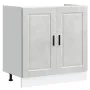 Gabinete base de fregadero ""Porto"" con fregadero gris concreto 80x46x84,5 cm de madera elaborada von , Küchenschränke - Ref...