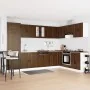 Armario Base con Fregadero 'Porto' Madera Marrón 80x46x84,5 cm Madera Elaborada de , Armarios de cocina - Ref: Foro24-3315028...