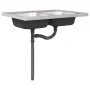 Armario Base con Fregadero 'Porto' Madera Marrón 80x46x84,5 cm Madera Elaborada de , Armarios de cocina - Ref: Foro24-3315028...