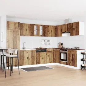 Gabinete Base ""Porto"" con Lavabo Madera Vieja