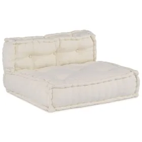 Pouf Sofá Modular de 4 Plazas Convertible de Tela