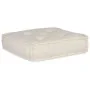 Pouf Sofá Modular de 4 Plazas Convertible de Tela Crema | Foro24.es | Tu tienda online para hogar, jardín y más Foro24.es