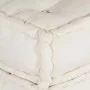 Pouf Sofá Modular de 4 Plazas Convertible de Tela Crema | Foro24.es | Tu tienda online para hogar, jardín y más Foro24.es