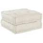 Sofá Puff Modular de 2 Plazas Convertible en Tela Crema | Foro24.es | Tu tienda online para hogar, jardín y más Foro24.es