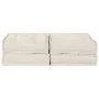 Sofá Puff Modular de 2 Plazas Convertible en Tela Crema | Foro24.es | Tu tienda online para hogar, jardín y más Foro24.es