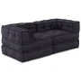 Pufs Modulares 2 pcs de Tela Antracita | Foro24.es | Tu tienda online para hogar, jardín y más Foro24.es
