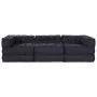 Poufs Modulares 3 pcs Tela Antracita by , Cushions for chairs and sofas - Ref: Foro24-3315067, Price: 411,75 €, Discount: %