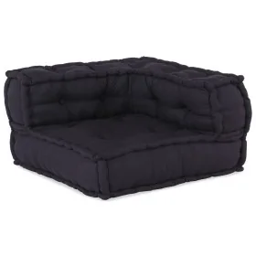 Poufs Modulares 4 pcs de Tela Antracita