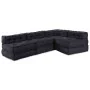 Poufs Modulares 4 pcs de Tela Antracita | Foro24.es | Tu tienda online para hogar, jardín y más Foro24.es