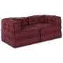 Pufs Modulares 2 pcs de Tela Borgoña | Foro24.es | Tu tienda online para hogar, jardín y más Foro24.es