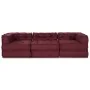 Poufs Modulares 3 pcs Tela Burdeos | Foro24.es | Tu tienda online para hogar, jardín y más Foro24.es