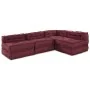 Pouffes Modulares 4 pcs Tela Burdeos | Foro24.es | Tu tienda online para hogar, jardín y más Foro24.es