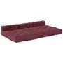 Pouffes Modulares 4 pcs de Tela Borgoña | Foro24.es | Tu tienda online para hogar, jardín y más Foro24.es