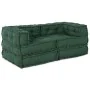 Poufs Modulares 2 pcs Tela Verde by , Cushions for chairs and sofas - Ref: Foro24-3315076, Price: 287,23 €, Discount: %