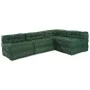 Poufs Modulares 4 pcs Tela Verde | Foro24.es | Tu tienda online para hogar, jardín y más Foro24.es
