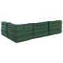 Poufs Modulares 4 pcs Tela Verde | Foro24.es | Tu tienda online para hogar, jardín y más Foro24.es