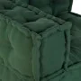 Poufs Modulares 4 pcs Tela Verde | Foro24.es | Tu tienda online para hogar, jardín y más Foro24.es