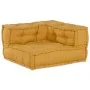 Pouffes modulares 2 pcs Amarillo Tela | Foro24.es | Tu tienda online para hogar, jardín y más Foro24.es