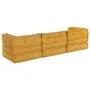 Pufs Modulares 3 pcs de Tela Amarilla | Foro24.es | Tu tienda online para hogar, jardín y más Foro24.es