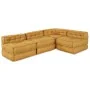 Poufs Modulares 4 pcs Tela Amarilla | Foro24.es | Tu tienda online para hogar, jardín y más Foro24.es