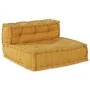 Poufs Modulares 4 pcs Tela Amarilla | Foro24.es | Tu tienda online para hogar, jardín y más Foro24.es