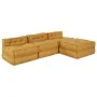 Poufs Modulares 4 pcs Amarillo Tela | Foro24.es | Tu tienda online para hogar, jardín y más Foro24.es