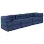 Poufs Modulares de 3 piezas en Tela Índigo by , Cushions for chairs and sofas - Ref: Foro24-3315087, Price: 397,53 €, Discoun...