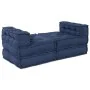 Poufs Modulares 4 piezas en Tela Índigo | Foro24.es | Tu tienda online para hogar, jardín y más Foro24.es