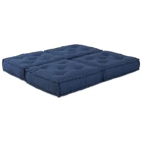 Poufs Modulares 2 pcs Tela Índigo