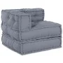 Pouffes Modulares 2 pcs Tela Gris | Foro24.es | Tu tienda online para hogar, jardín y más Foro24.es