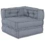 Pouffes Modulares 2 pcs Tela Gris | Foro24.es | Tu tienda online para hogar, jardín y más Foro24.es