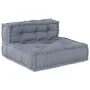 Sofá modular de 3 plazas convertible en tela gris | Foro24.es | Tu tienda online para hogar, jardín y más Foro24.es