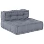 Sofá Modular Convertible de 4 Plazas en Tela Gris | Foro24.es | Tu tienda online para hogar, jardín y más Foro24.es