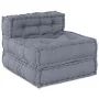 Sofá Modular Convertible de 4 Plazas en Tela Gris | Foro24.es | Tu tienda online para hogar, jardín y más Foro24.es