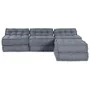 Sofá Modular Convertible de 4 Plazas en Tela Gris | Foro24.es | Tu tienda online para hogar, jardín y más Foro24.es