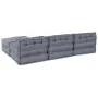 Sofá Modular Convertible de 4 Plazas en Tela Gris | Foro24.es | Tu tienda online para hogar, jardín y más Foro24.es