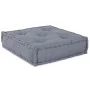 Pouffe Modular Sofá de 2 Plazas Convertible en Tela Gris | Foro24.es | Tu tienda online para hogar, jardín y más Foro24.es