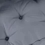 Pouffe Modular Sofá de 2 Plazas Convertible en Tela Gris | Foro24.es | Tu tienda online para hogar, jardín y más Foro24.es